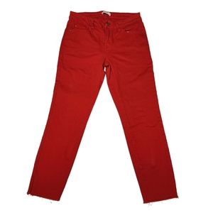 Kensie Red Stretchy Skinny Jeans